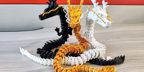 10 SELECTED IDEAS ARTICULATED DRAGON STL FOR YOUR BEST CHOICE