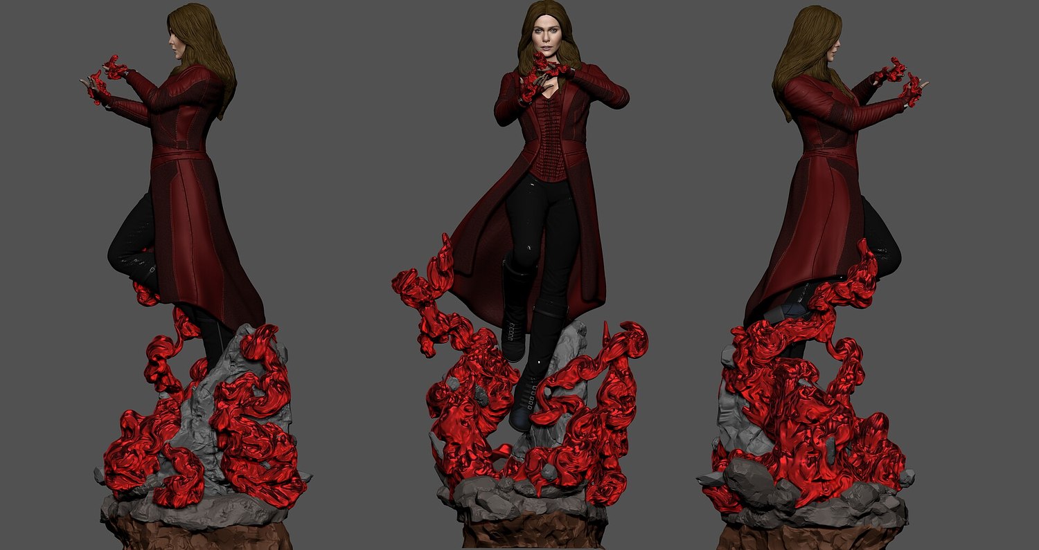 Scarlet Witch Pose 2 From Marvel