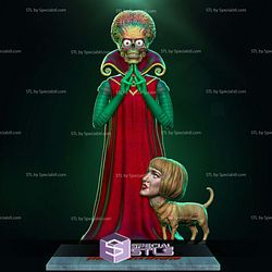 A Martian and Chihuahua Nathalie Lake Mars Attacks Digital Sculpture