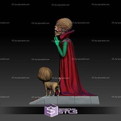 A Martian and Chihuahua Nathalie Lake Mars Attacks Digital Sculpture