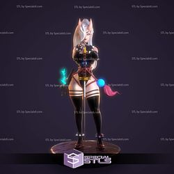 Anime Girl Pin Up Digital Sculpture