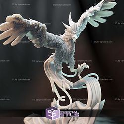 Articuno Ice Bird Kaiju Fanart Digital Sculpture