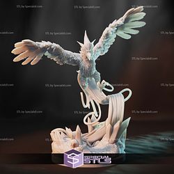 Articuno Ice Bird Kaiju Fanart Digital Sculpture