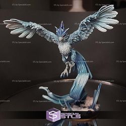 Articuno Ice Bird Kaiju Fanart Digital Sculpture