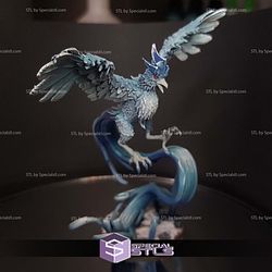 Articuno Ice Bird Kaiju Fanart Digital Sculpture