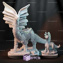 Aurorus Aurorasaur Kaiju Digital Sculpture
