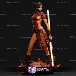 Bastila Shan Starwars and Lightsaber 3D Print Model