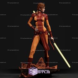 Bastila Shan Starwars and Lightsaber 3D Print Model