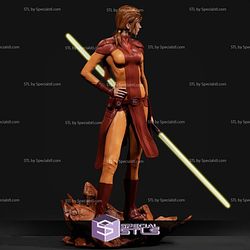 Bastila Shan Starwars and Lightsaber 3D Print Model