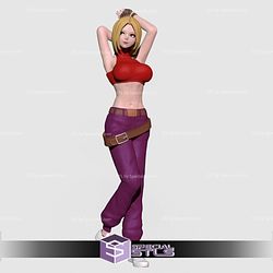 Blue Mary Basic Pose King of Fighter Digital Sculpture