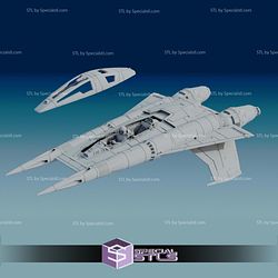 Buck Rogers StarFigther Thunder Fighter 3D Model