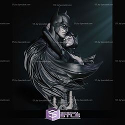 Catwoman and Batman Bust Digital Sculpture