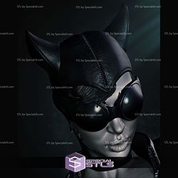 Catwoman Night Bust Digital Sculpture