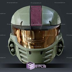 Cosplay STL Files Halo Wars Mark 4 Spartan Helmet