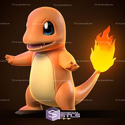 Charmander Evolution Basic Digital Sculpture