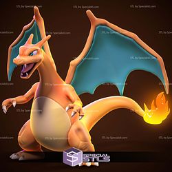 Charmander Evolution Basic Digital Sculpture