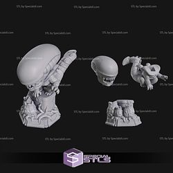 Chibi Xenomorph 3D Print Model Alien