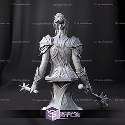 Dark Elf Paladin Minthara Baldurs Gate Bust Printable Models