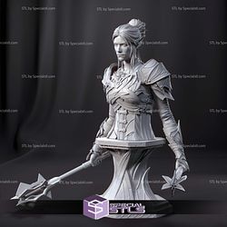 Dark Elf Paladin Minthara Baldurs Gate Bust Printable Models