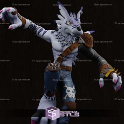 Digimon Weregarurumon V2 Printable Models