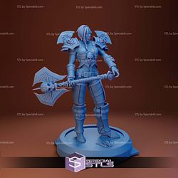 Female Orc Warrior World of Warcraft Digital Sculpture