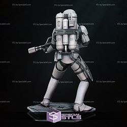 Flame Trooper Digital Sculpture Star Wars