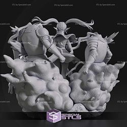 Frieren Beyond Journeys End in Battle Digital Sculpture