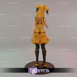 Girl in Pokemon Costume Digital Sculpture