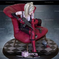Harley Quinn Sofa and Gun 3D Print Model