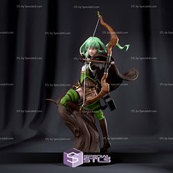 High Elf Archer on Tree Printable Models Goblin Slayer