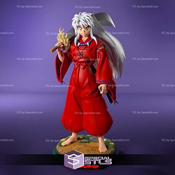 Inuyasha and Sword Digital Sculpture