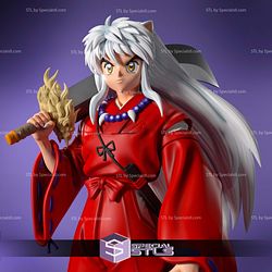 Inuyasha and Sword Digital Sculpture