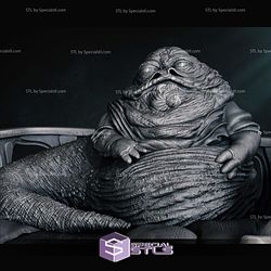 Jabba Lying Starwars 3D Print Model