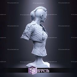Jack from Mass Effect Bust Digital Sculpture
