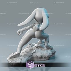 Judy Hopps Prepare Pose NSFW Digital Sculpture