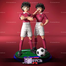 Korioto Brothers Captain Tsubasa Digital Sculpture