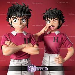 Korioto Brothers Captain Tsubasa Digital Sculpture