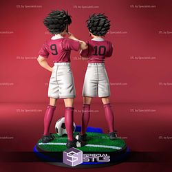 Korioto Brothers Captain Tsubasa Digital Sculpture