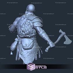 Kratos Bust Printable Models