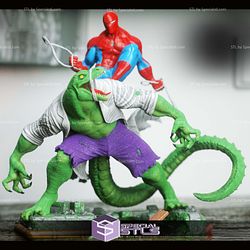 Lizard and Spider Man V4 3D Printing Figurine