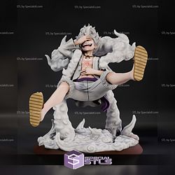 Luffy Big Laugh Digital Sculpture One Piece