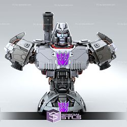 Megatron Bust Transformer Printable Models