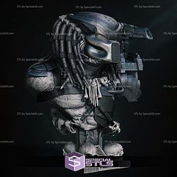Predator Armor Bust 3D Print Model