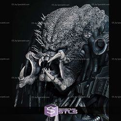 Predator Armor Bust 3D Print Model