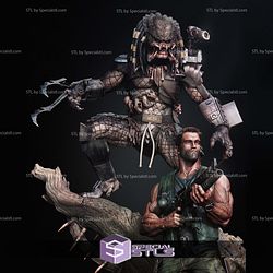 Predator Fighting Dutch 3D Print Model