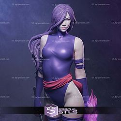 Psylocke Purple Power X Men 3D Print Model