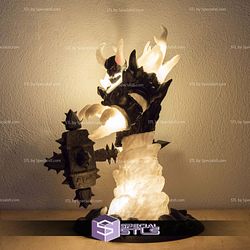 Ragnaros Lamp Digital Sculpture World of Warcraft