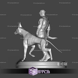 Riddick and Dog Digital Sculpture Printable Models