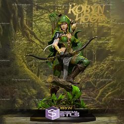 Robin Hood Female Archer 3D Print Model