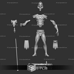 Skeletor Basic Pose Digital Sculpture Masters of the Universe